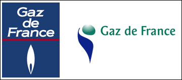 Deux logos de Gaz de France